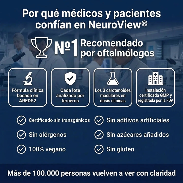 Neuroview 15 en 1 Fórmula Avanzada para la Vista