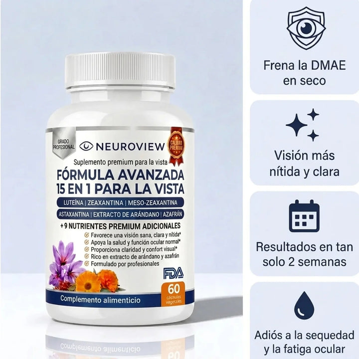 Neuroview 15 en 1 Fórmula Avanzada para la Vista