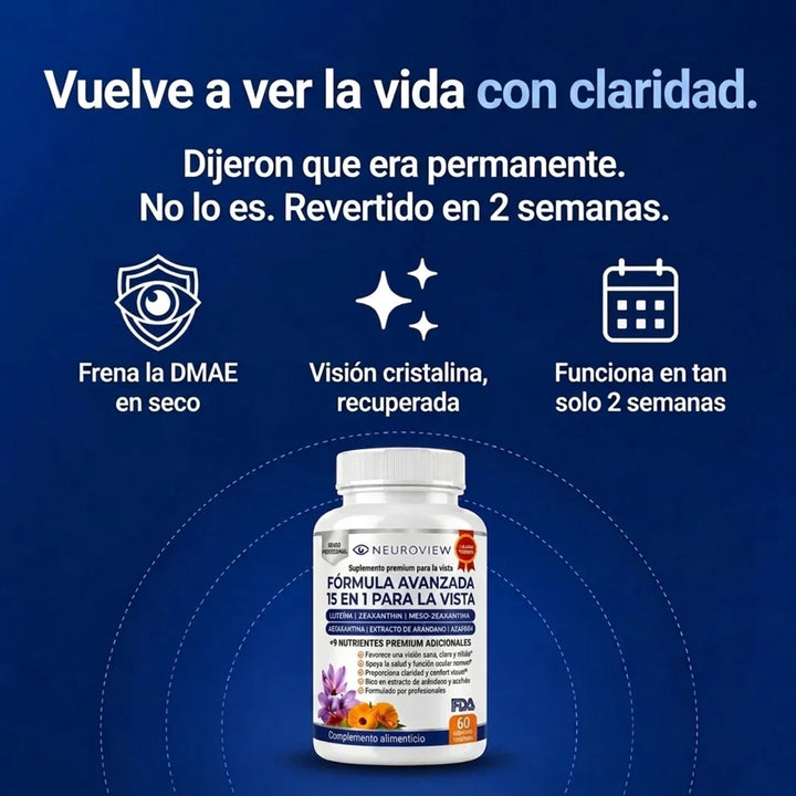 Neuroview 15 en 1 Fórmula Avanzada para la Vista