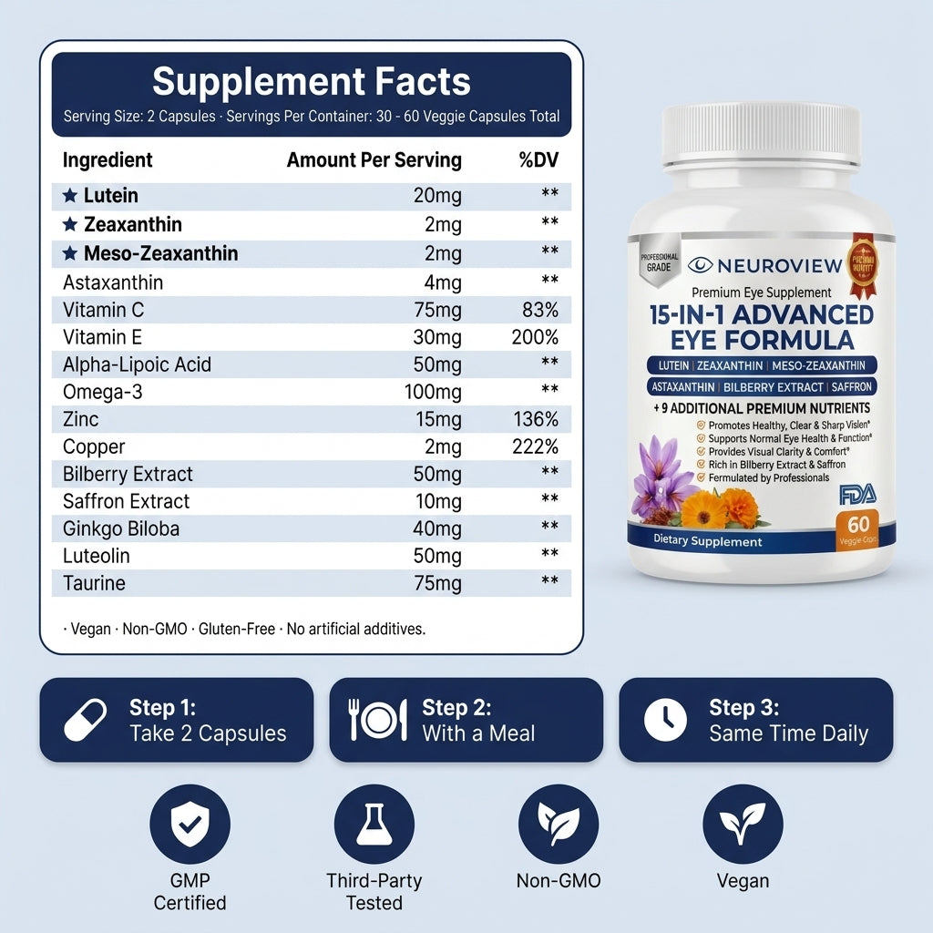 Neuroview 15-in-1 Advanced Eye Formula